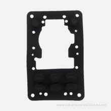 Overmolded Non-conductive Silicone Rubber Button Pad